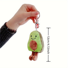 Avocado Pendant Keychain Plush Toy Mini Doll Trinket Jewelry