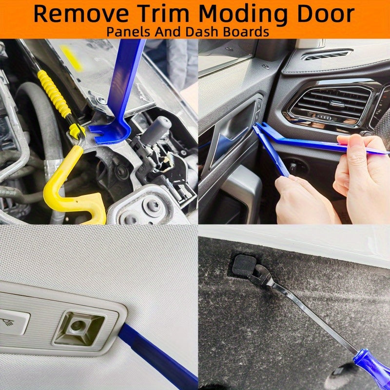 5pcs Car Interior Removal Tool Kit Pry Tool Set Door Cleats Audio Dashboard Repa