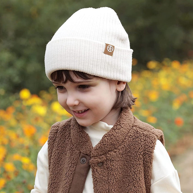 Children's Outdoor Knitted Ear Protection Hat for Autumn and Winter