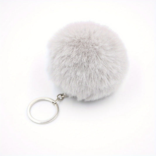 Faux Fur Ball Key Chain Cartoon Key Chain Pendant