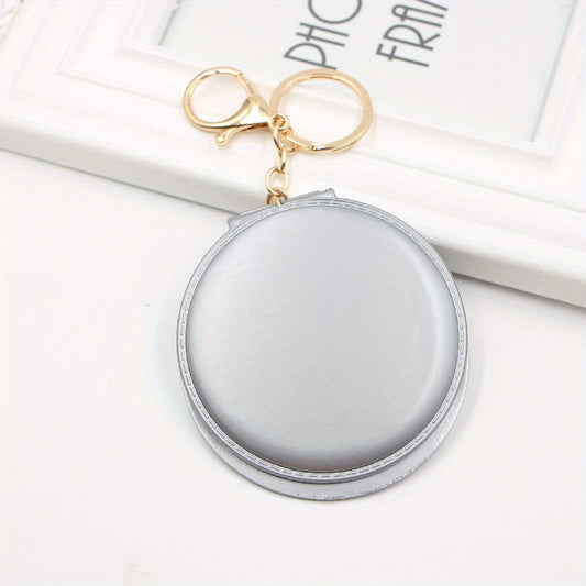 Double Sided Mirror Keychain - Makeup Mirror Key Chain - Creative Gift for Women
