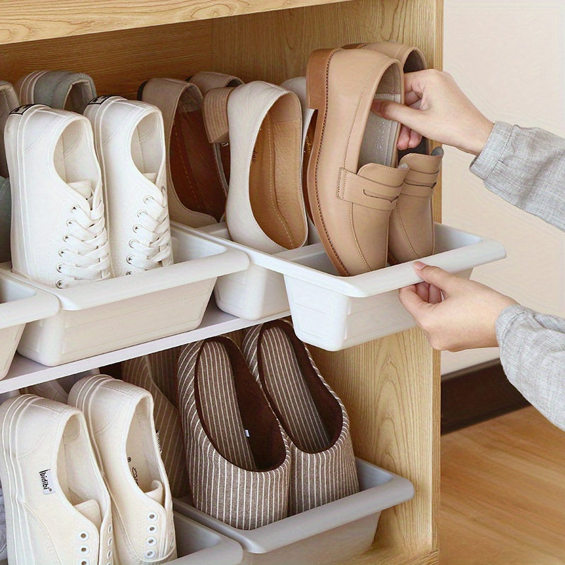 Plastic Shoe Storage Container for 3 Pairs of Shoes