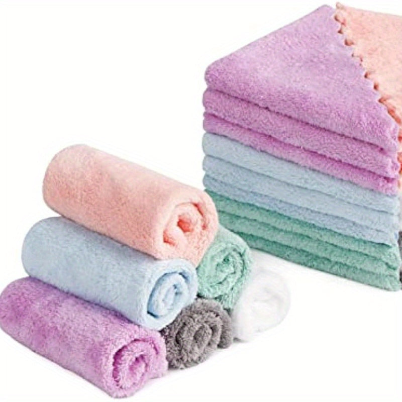 20pcs Reusable Soft Facial Cleansing Towels, Microfiber 7x7inch