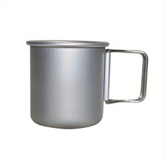 Portable Folding Aluminum Cup 300ml for Camping Picnic