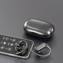 Wireless In-Ear Sports Headset with Ear Hooks for Running and Driving