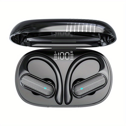 Wireless In-Ear Sports Headset with Ear Hooks for Running and Driving