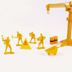Plastic Brick Workers Construction Team Decoration Toys