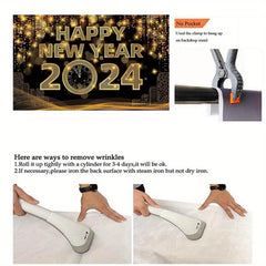New Year Countdown Cloth Hanging Banner Party Decoration