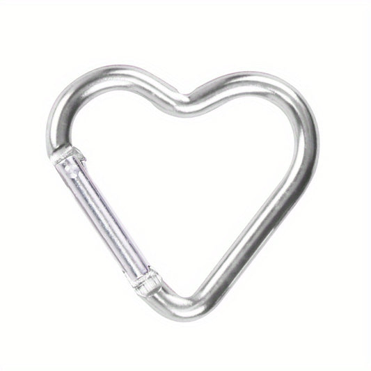 Colorful Heart Keychain Carabiner Backpack Hanging Buckles