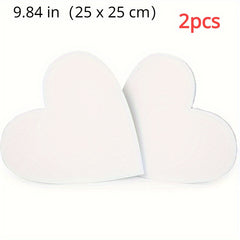 2pcs Heart Shaped Painting Canvas Frames for Artists - Various Sizes Available