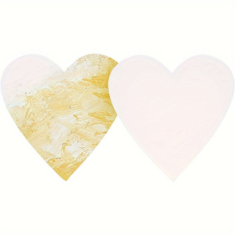 2pcs Heart Shaped Painting Canvas Frames for Artists - Various Sizes Available
