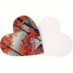 2pcs Heart Shaped Painting Canvas Frames for Artists - Various Sizes Available
