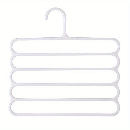 1pc Pants Hangers Space Saving S Type Plastic Clothes Pants Hangers