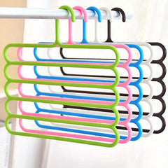 1pc Pants Hangers Space Saving S Type Plastic Clothes Pants Hangers