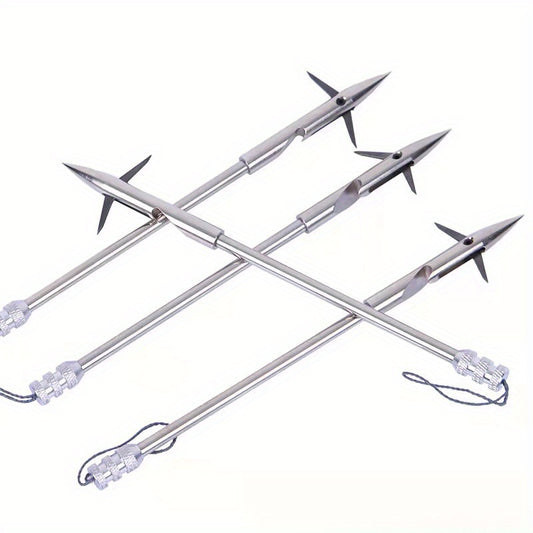 10pcs 440c Stainless Steel Fishing Arrows Sharp Harpoon For Fishing