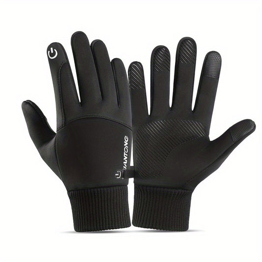 Winter Velvet Warm Gloves Windproof Waterproof Touch Screen Gloves