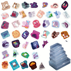 50pcs Ins Style Healing Text Stickers for Journal Decoration Water Cup