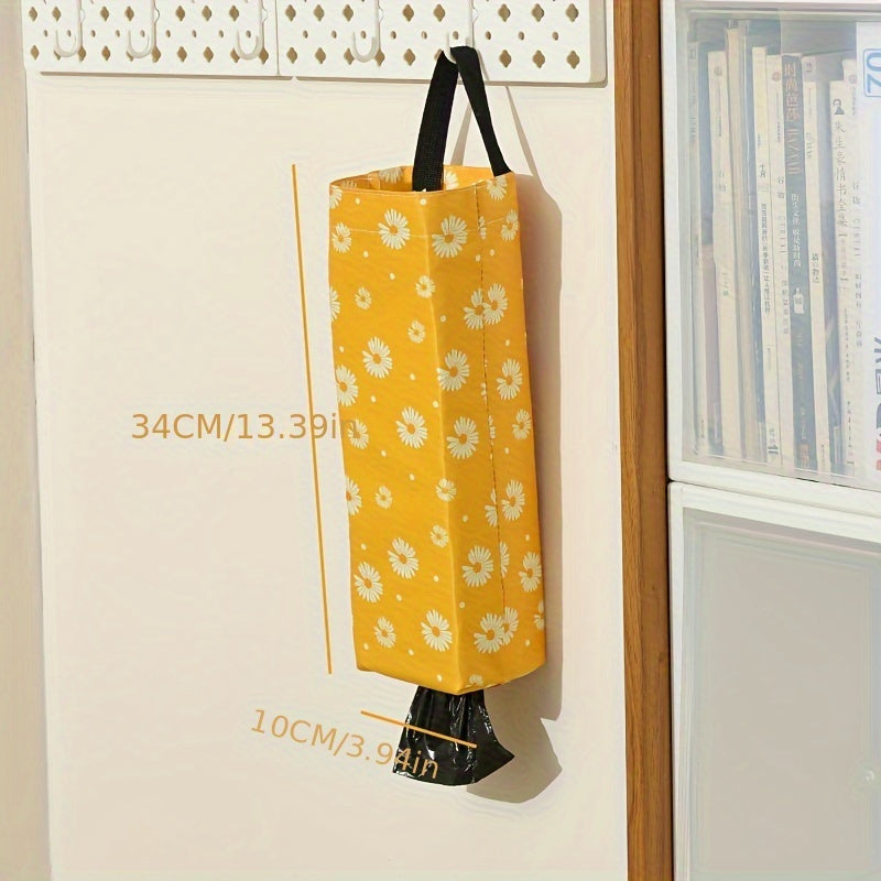 Daisy Hanging Storage Bag Kitchen Trash Bag Storage Organizer