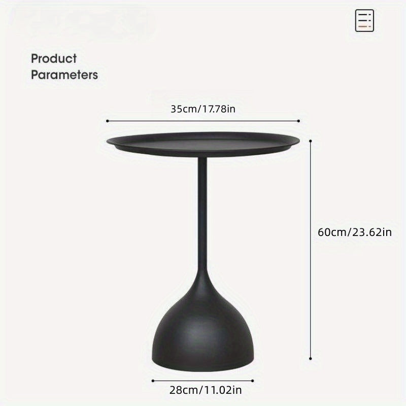 Minimalist Style Side Table Iron Coffee Tray Sofa Living Room Corner Bed