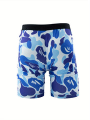Camouflage Men's Boxer Briefs High Stretch Breathable Shorts