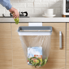Portable Kitchen Garbage Bag Holder with Lid
