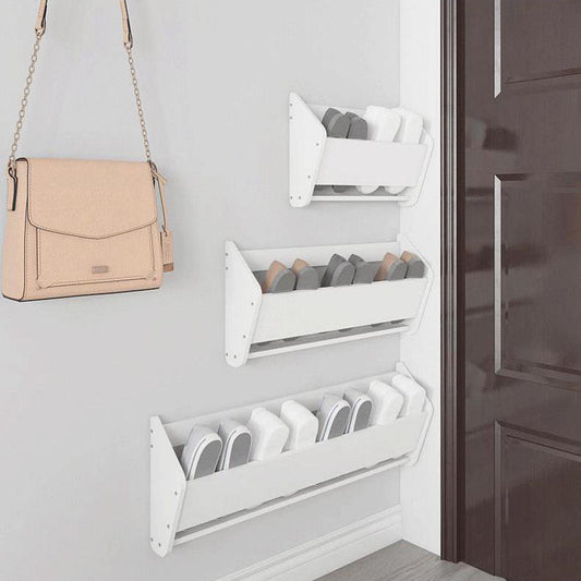 Wall Mounted Bathroom Slipper Rack Shoe Storage