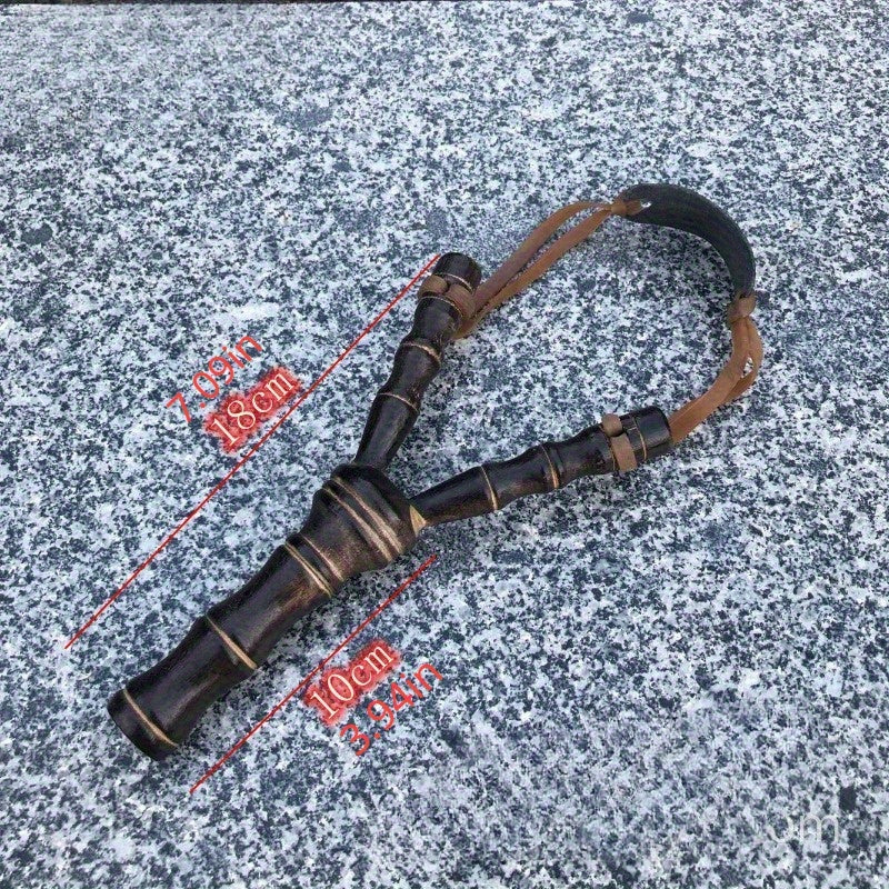 2pcs Bamboo Wooden Slingshot Toy for Outdoor Play