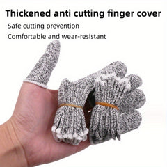 5 Level Anti-Cutting Finger Sleeves, Elastic Protection Gloves