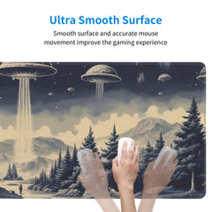 Funny Spaceship Large Mouse Pad XL Keyboard Mat