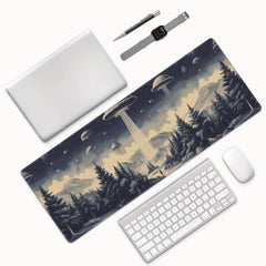 Funny Spaceship Large Mouse Pad XL Keyboard Mat