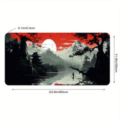 Japanese Landscapes Large Mouse Pad XL Keyboard Mat Long Mousepad