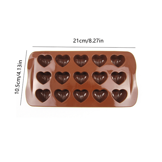 Heart Silicone Chocolate Mold Cake Accessories Kitchen Ice Cubes