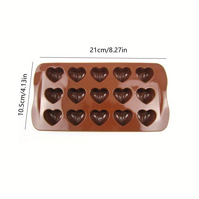 Heart Silicone Chocolate Mold Cake Accessories Kitchen Ice Cubes
