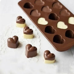 Heart Silicone Chocolate Mold Cake Accessories Kitchen Ice Cubes
