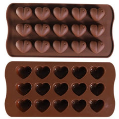 Heart Silicone Chocolate Mold Cake Accessories Kitchen Ice Cubes