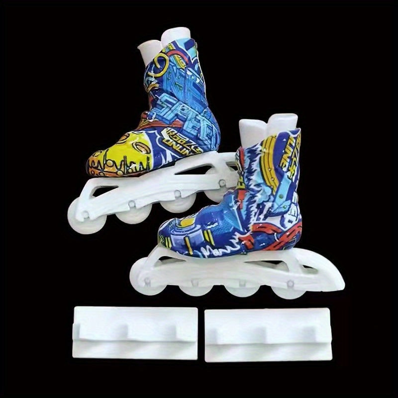 Mini Ice Skates Finger Skates Roller Toys Desktop Fingertip Skateboard