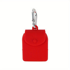 Mini Silicone Storage Bag Coin Purse with Keychain Hook
