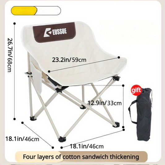 Portable Moon Chair Outdoor Camping Folding Chair For Beach Picnic Fishing