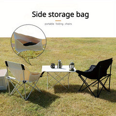 Portable Moon Chair Outdoor Camping Folding Chair For Beach Picnic Fishing