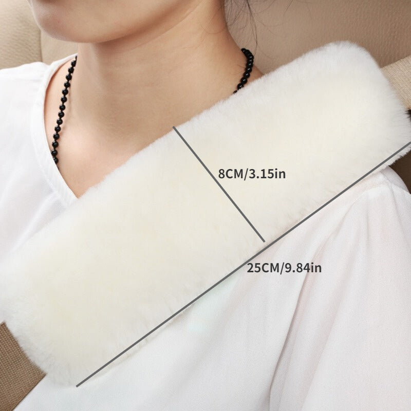 Safety Car Seat Belt Covers Warm Shoulder Pad Cushion Mat Accessories