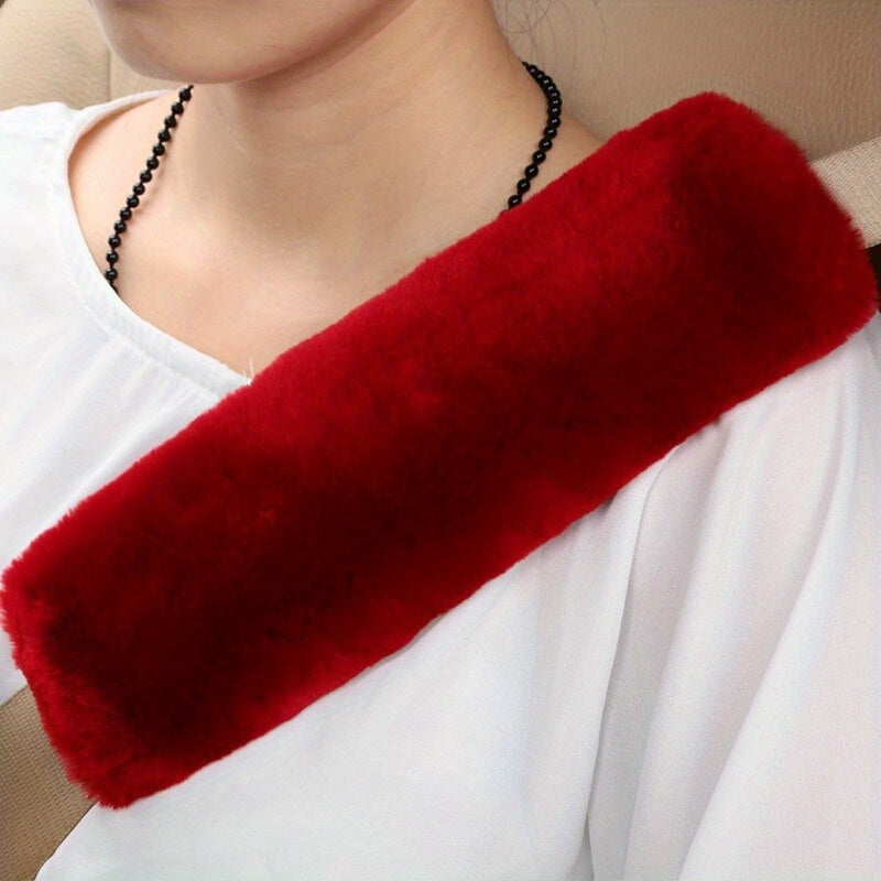 Safety Car Seat Belt Covers Warm Shoulder Pad Cushion Mat Accessories
