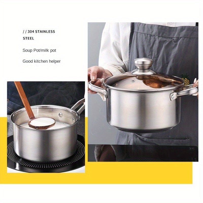 3pc Stainless Steel Cookware Set for Home & Outdoor