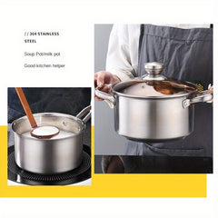 3pc Stainless Steel Cookware Set for Home & Outdoor