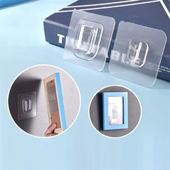 4 Pairs Heavy Duty Self Adhesive Wall Hooks 5 99 KG Max