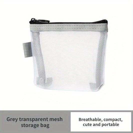 3pcs Outdoor Travel Mesh Bag Makeup Tools Storage Washing Bath Bag