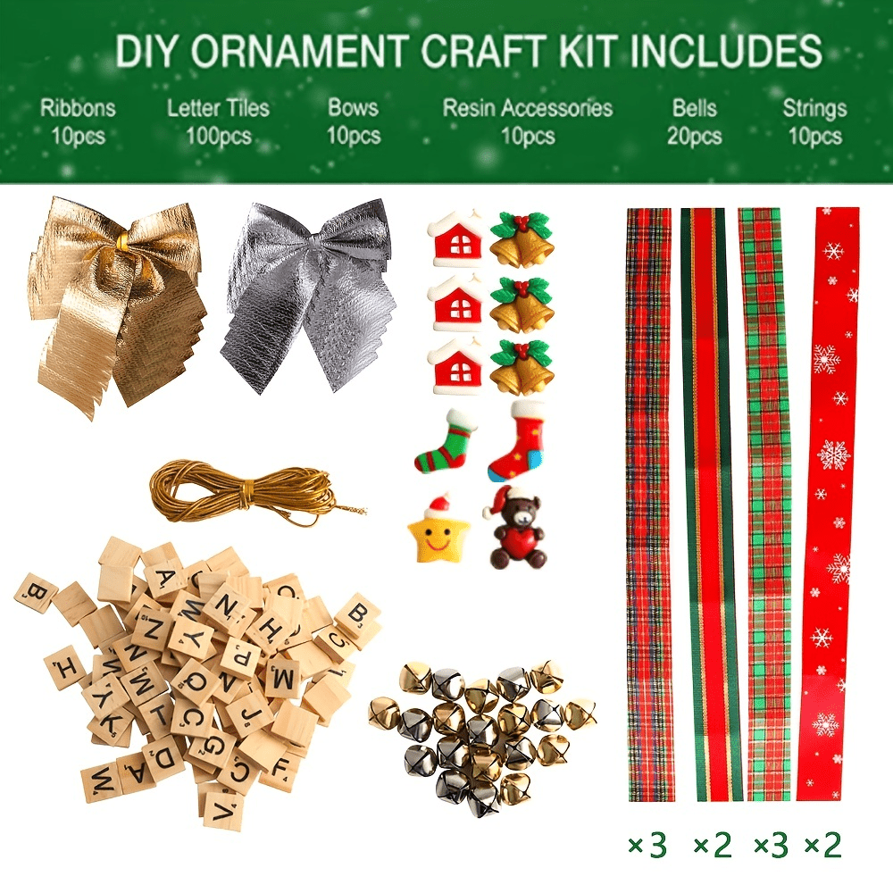 Christmas Pendant Set for DIY Crafts Ornaments