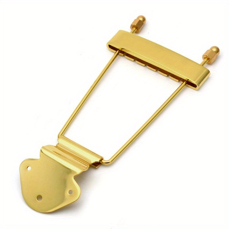 Guitar Tailpiece Trapeze Open Frame Bridge for 6 String Archtop Guitar
