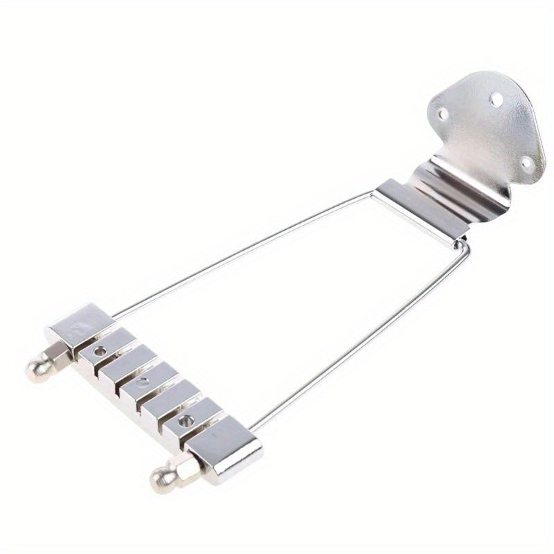 Guitar Tailpiece Trapeze Open Frame Bridge for 6 String Archtop Guitar
