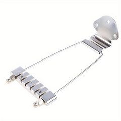 Guitar Tailpiece Trapeze Open Frame Bridge for 6 String Archtop Guitar