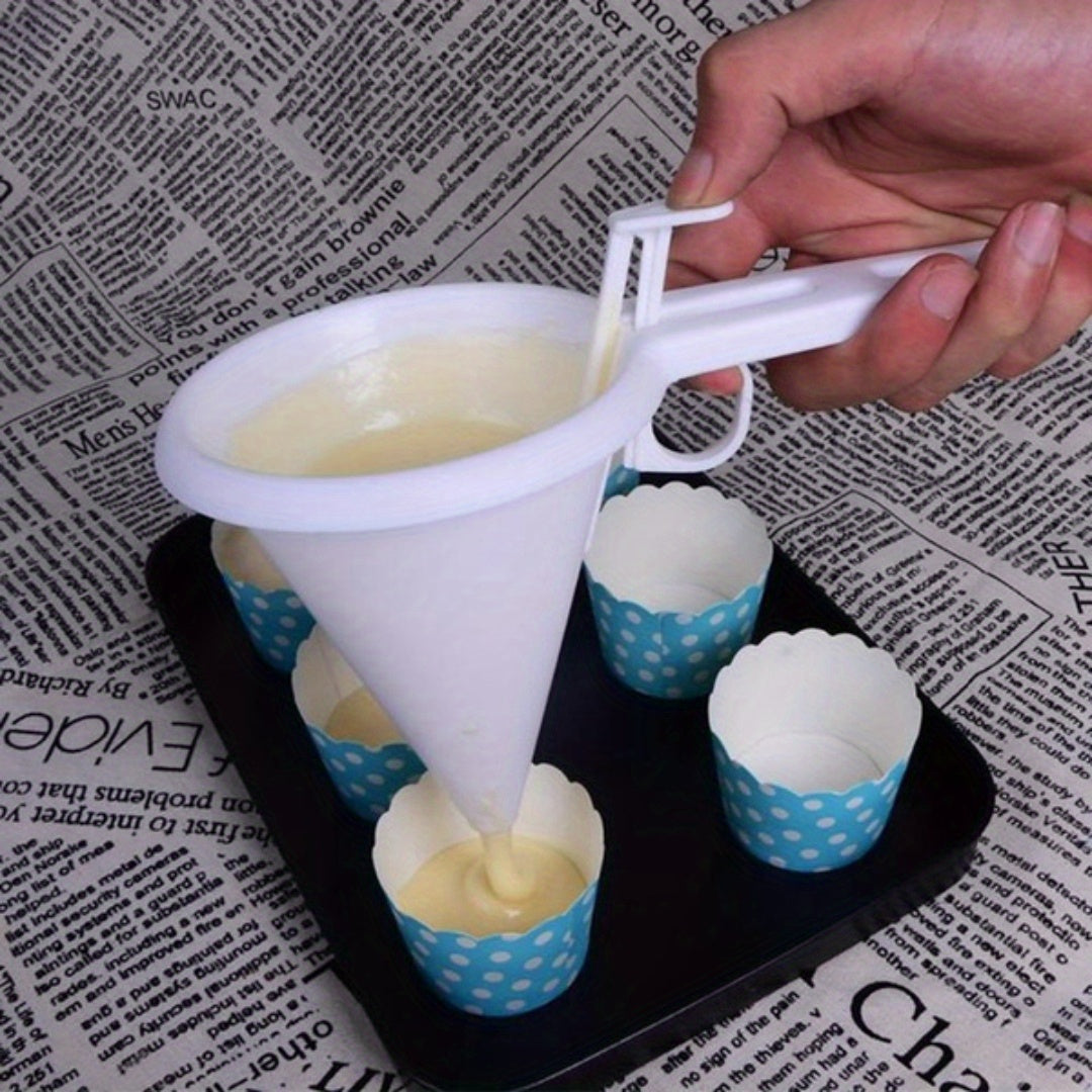 Kitchen Chocolate Candy Funnel Mold Pancake Cream Batter Dispenser